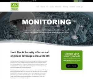 website monitoring page